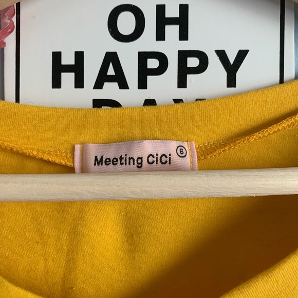 💕yesstyle crop yellow tee💕 - Picture 2 of 2